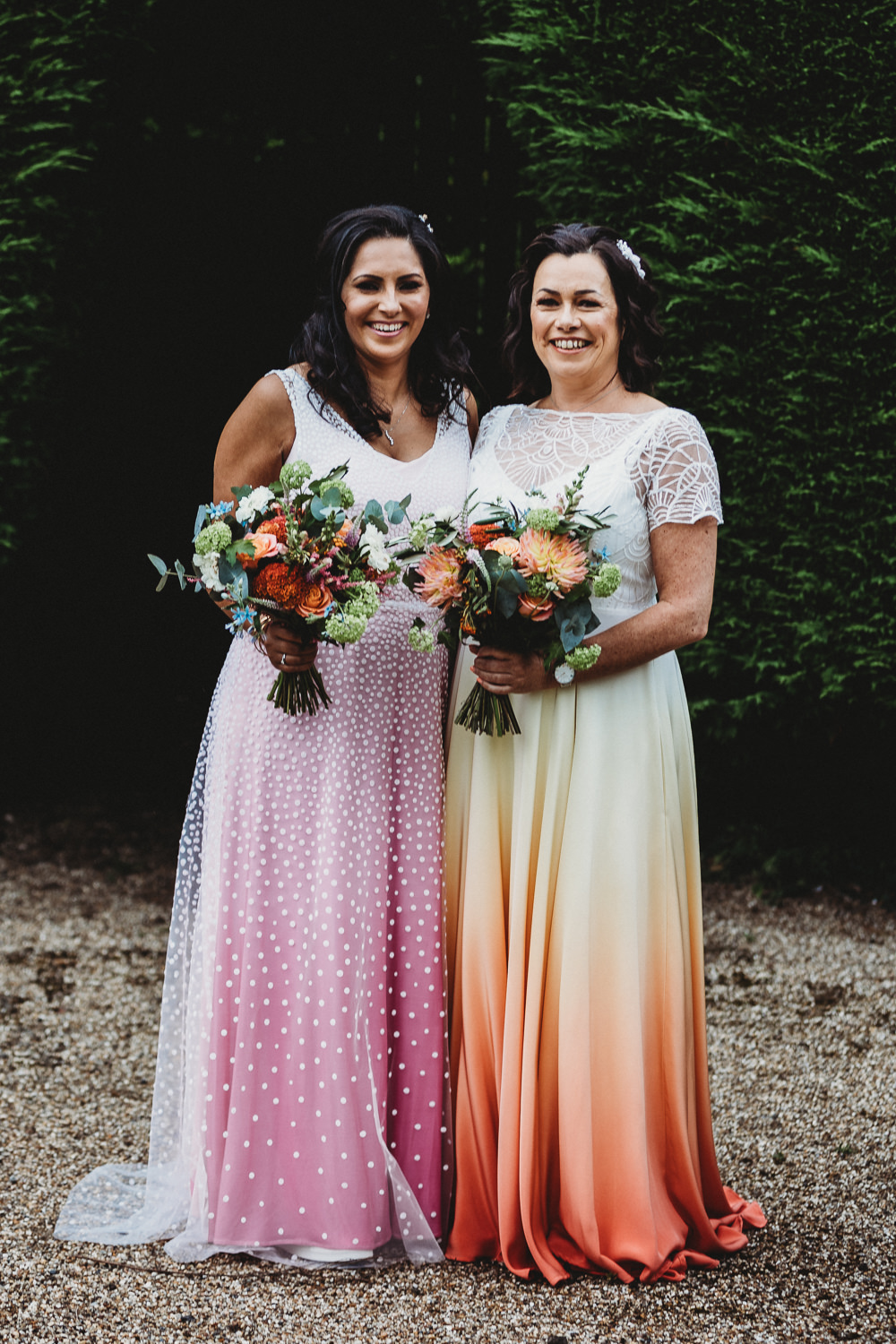 pink orange dress wedding Fun & Modern Pink & Orange Wedding Ideas