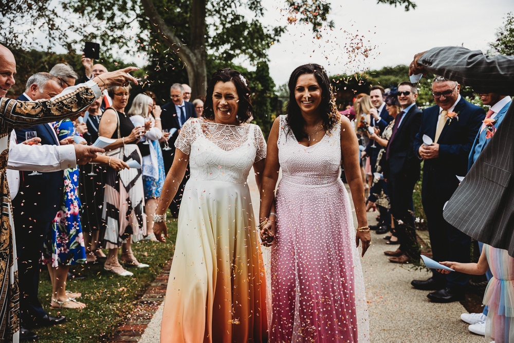 Colourful Multicultural Wedding Joseph Kinerman Photography Confetti Throw