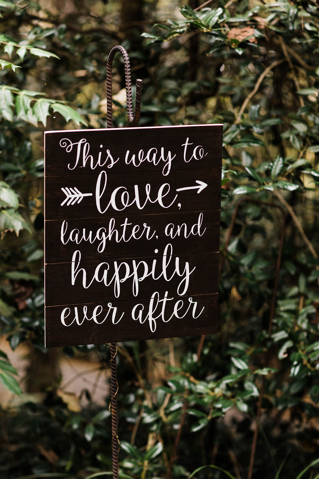 Sign Signs Dunaway Gardens Wedding Sheena Shahangian Photography