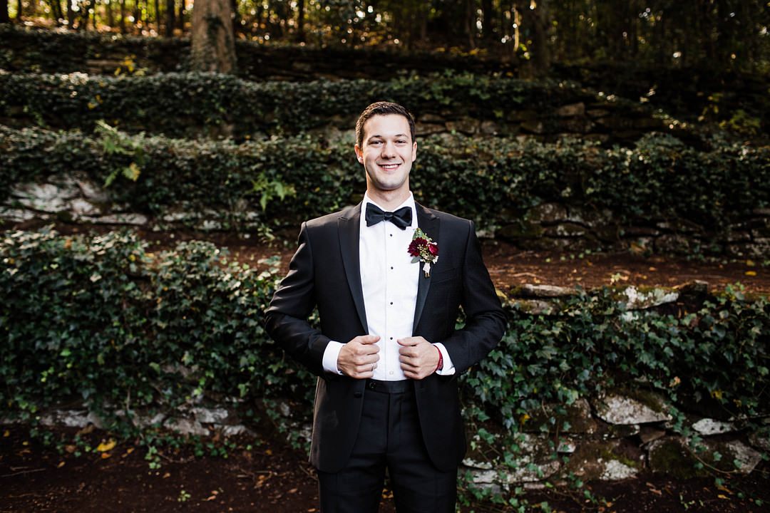 Groom Tux Tuxedo Groomsmen Dunaway Gardens Wedding Sheena Shahangian Photography