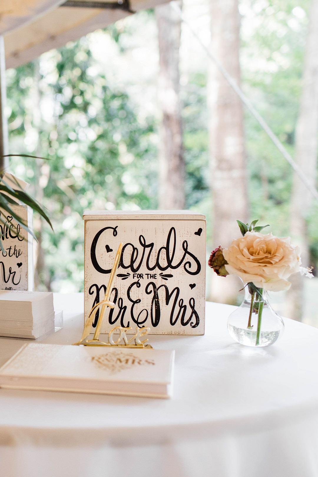 Card Box Dunaway Gardens Wedding Sheena Shahangian Photography