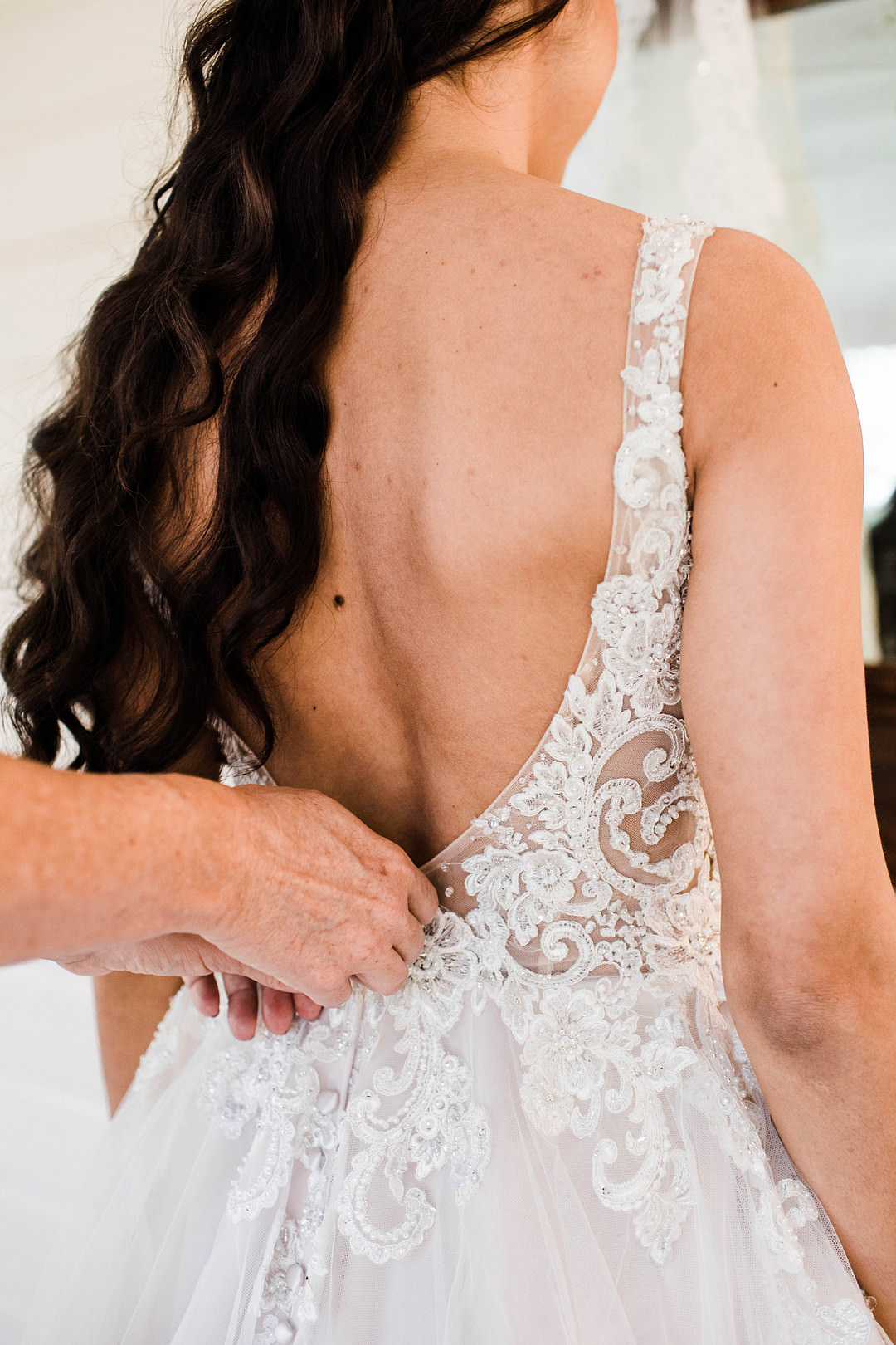 Low Back Dress Gown Bride Bridal Dunaway Gardens Wedding Sheena Shahangian Photography