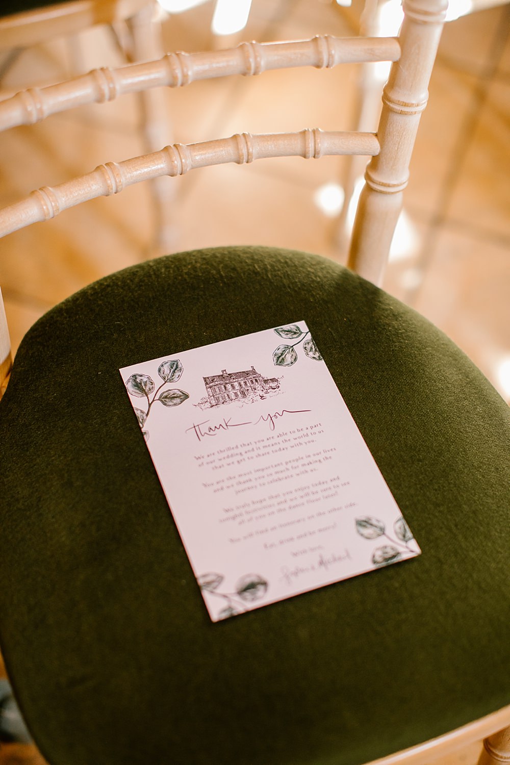 Order of Ceremony Elms Barn Wedding Katherine Ashdown Photography