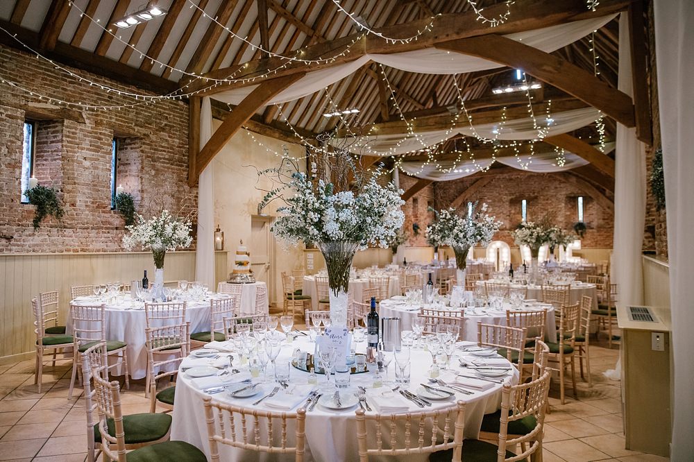 Fairy Light Canopy Decor Elms Barn Wedding Katherine Ashdown Photography