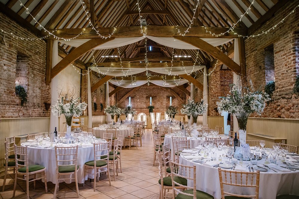 Fairy Light Canopy Decor Elms Barn Wedding Katherine Ashdown Photography