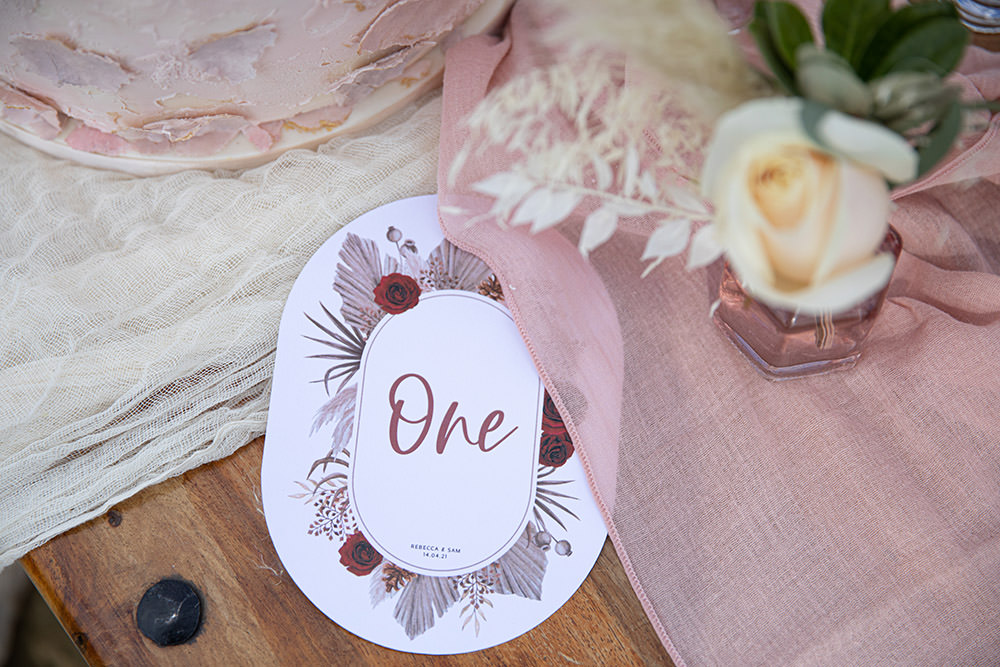 Table Number Field Wedding Sarita White Photography