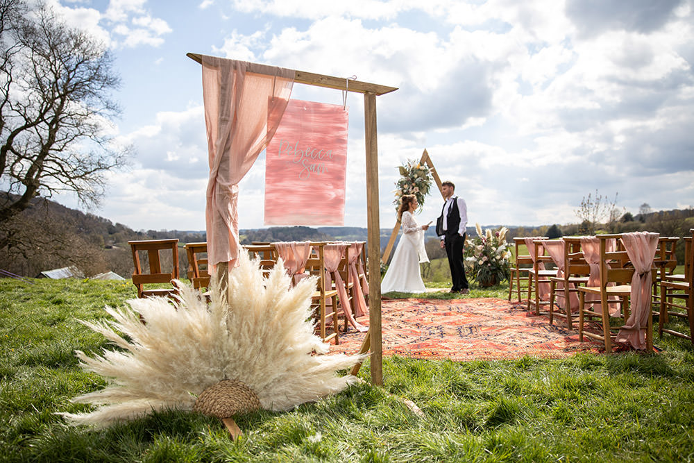 Welcome Sign Signs Singage Painted Field Wedding Sarita White Photography