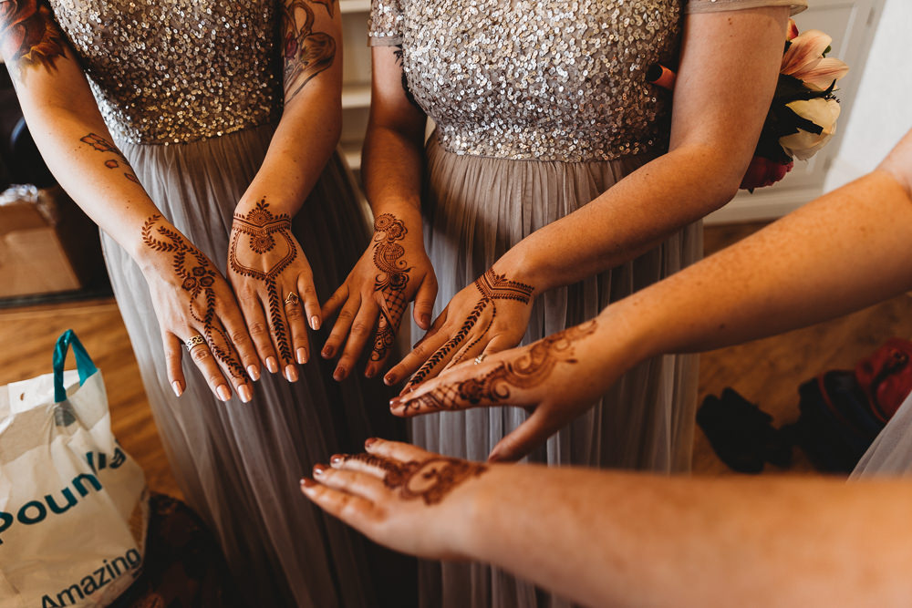 Henna Bride Bridal Bridesmaid Hylands House Wedding Joseph Kinerman Photography