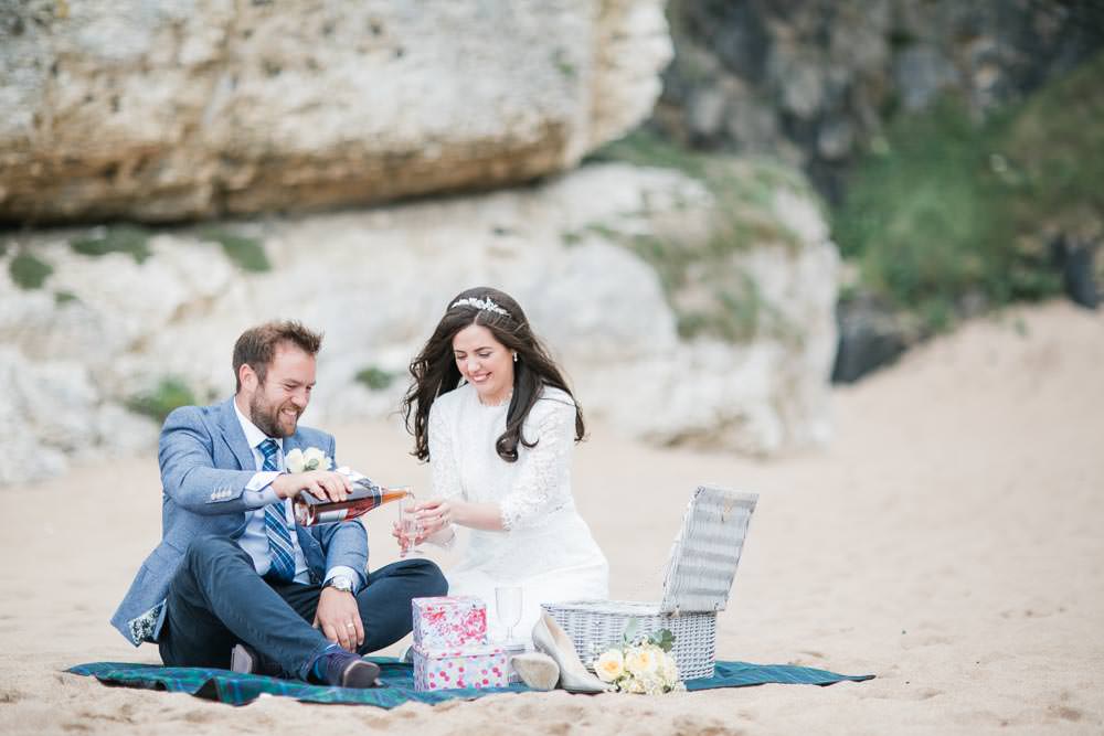 Beach Picnic Reception Jetty Wedding Vickey Donaldson Photography