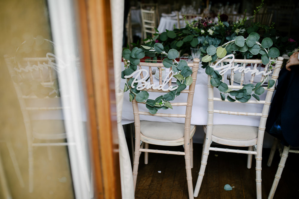 Nanpantan Hall Wedding Aden Priest Photography Chair Flowers Sign