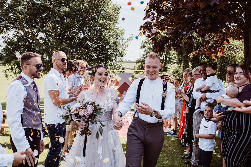 Confetti Throw Northease Manor Wedding Kitty Wheeler Shaw
