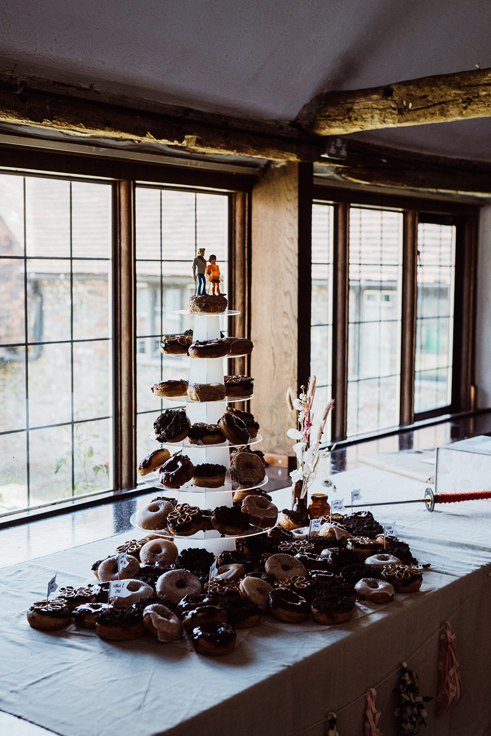 Donuts Doughnuts Cake Tower Dessert Northease Manor Wedding Kitty Wheeler Shaw