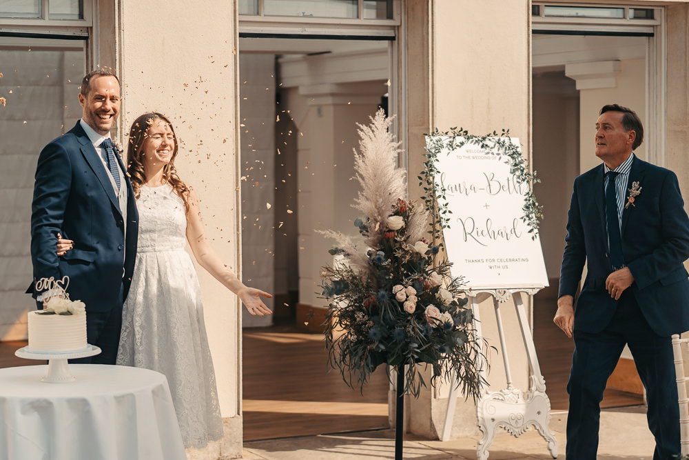 Confetti Throw Pembroke Lodge Wedding Trilion Productions