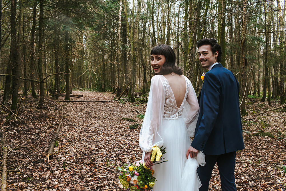 Rainbow Wedding Forest Holly Smith