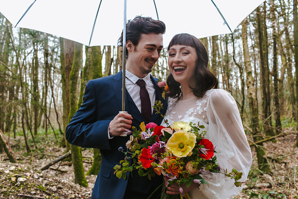 Rainbow Wedding Forest Holly Smith
