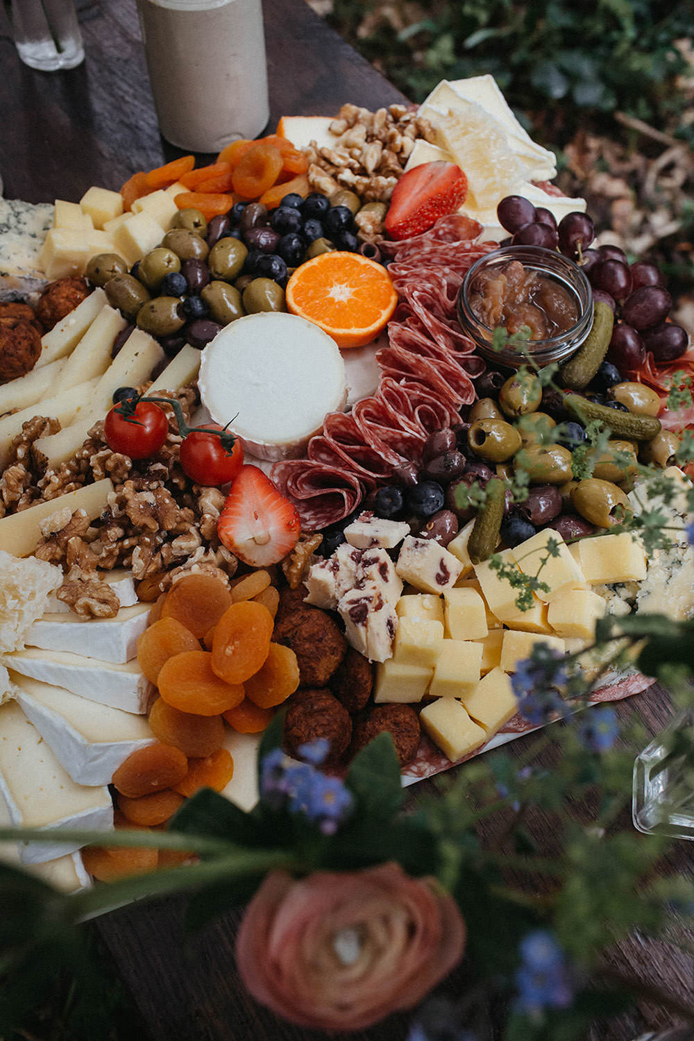 Grazing Table Sharing Platter Food Rainbow Wedding Forest Holly Smith