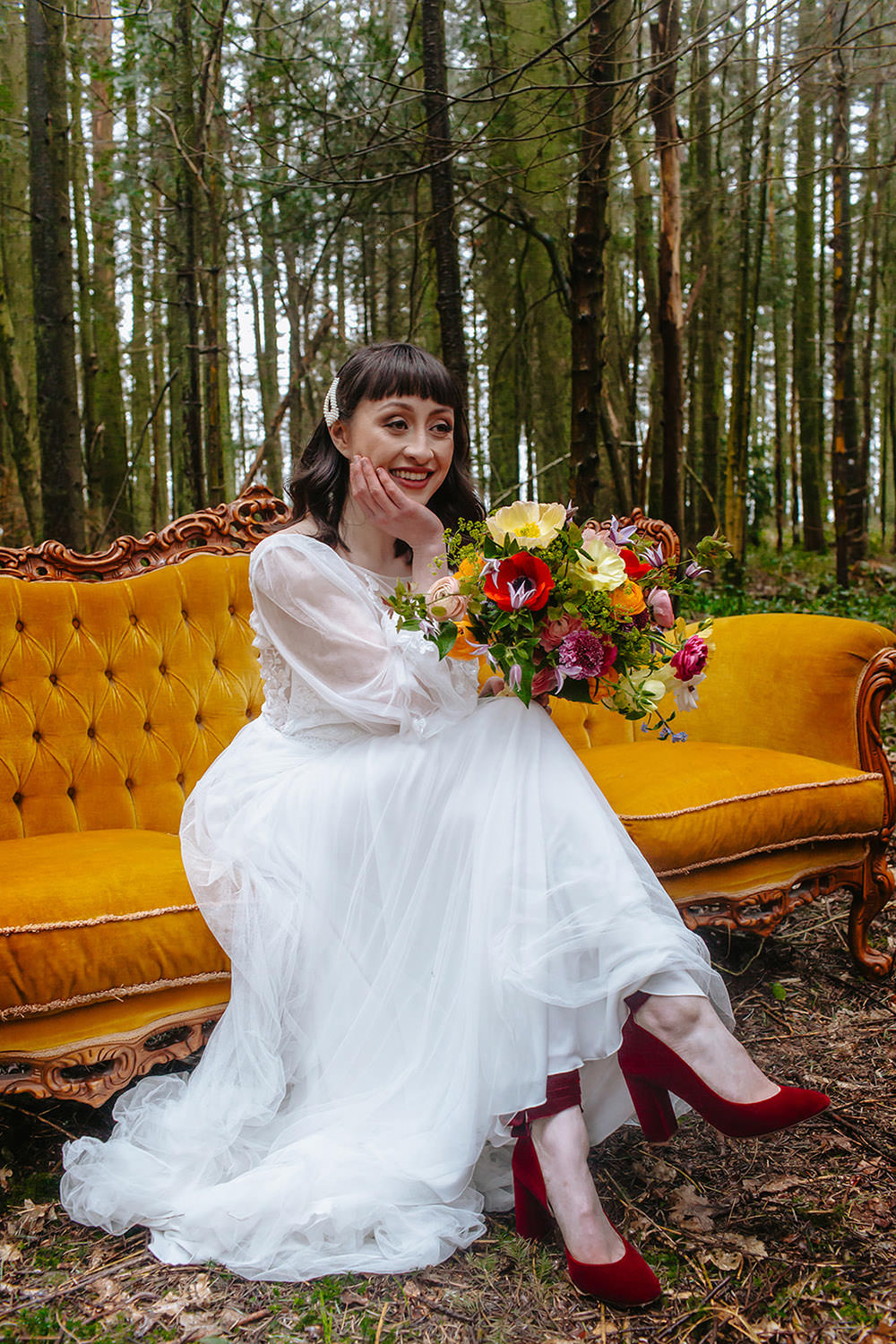 Rainbow Wedding Forest Holly Smith