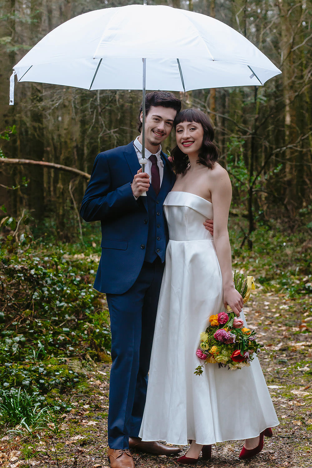 Rainbow Wedding Forest Holly Smith