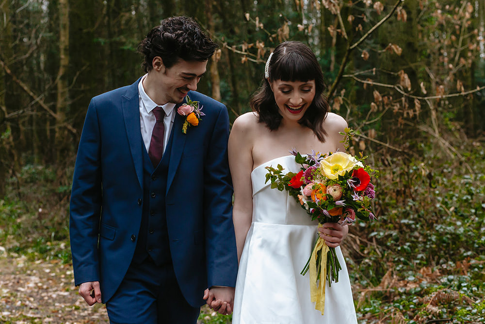 Rainbow Wedding Forest Holly Smith