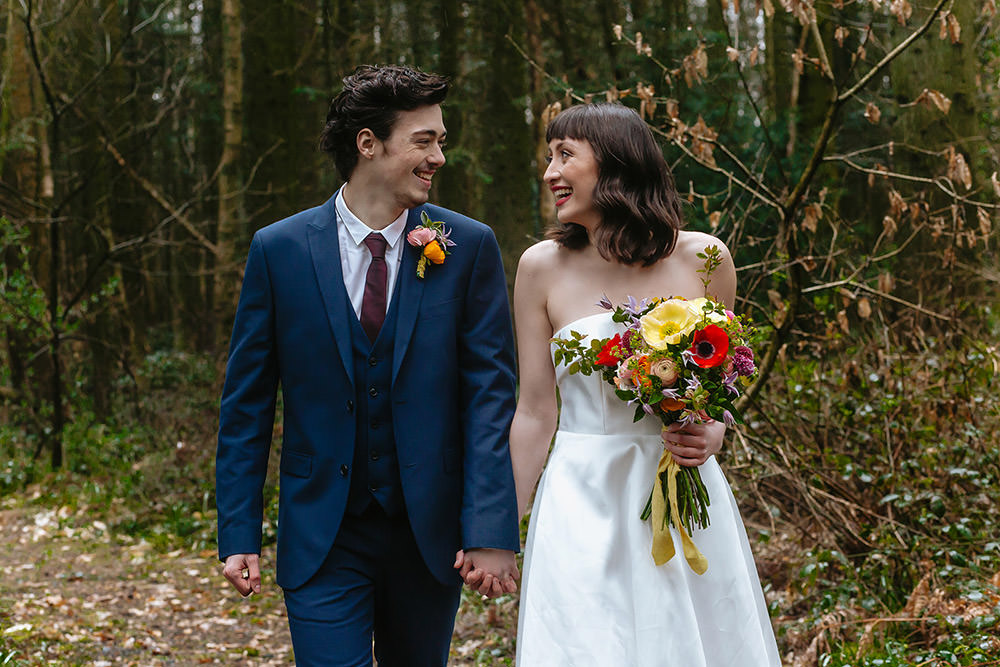 Rainbow Wedding Forest Holly Smith