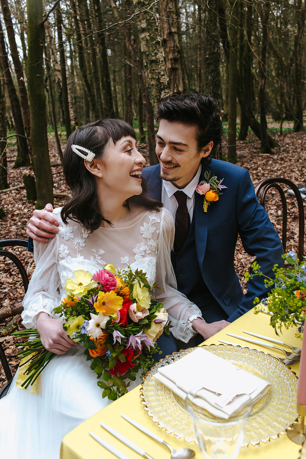 Rainbow Wedding Forest Holly Smith
