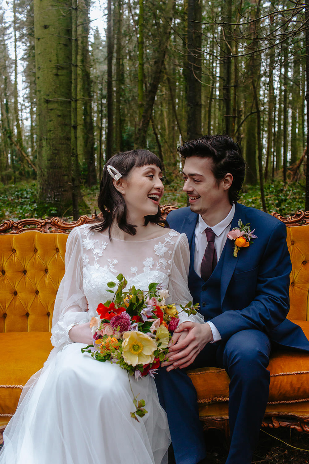 Rainbow Wedding Forest Holly Smith