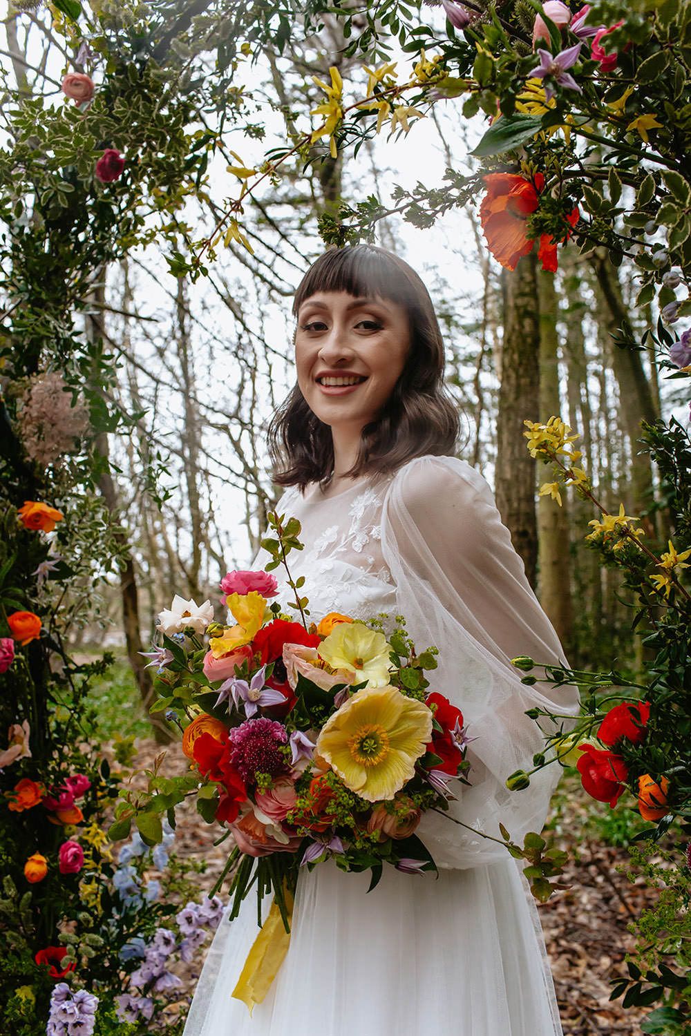 Rainbow Wedding Forest Holly Smith