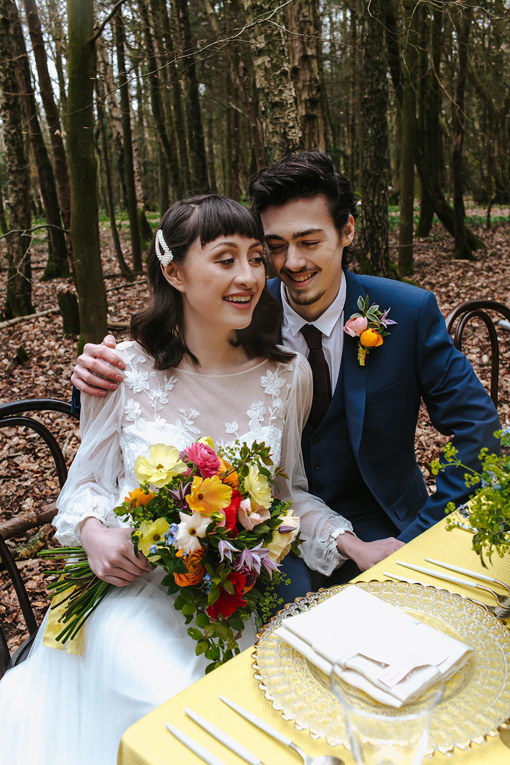 Rainbow Wedding Forest Holly Smith