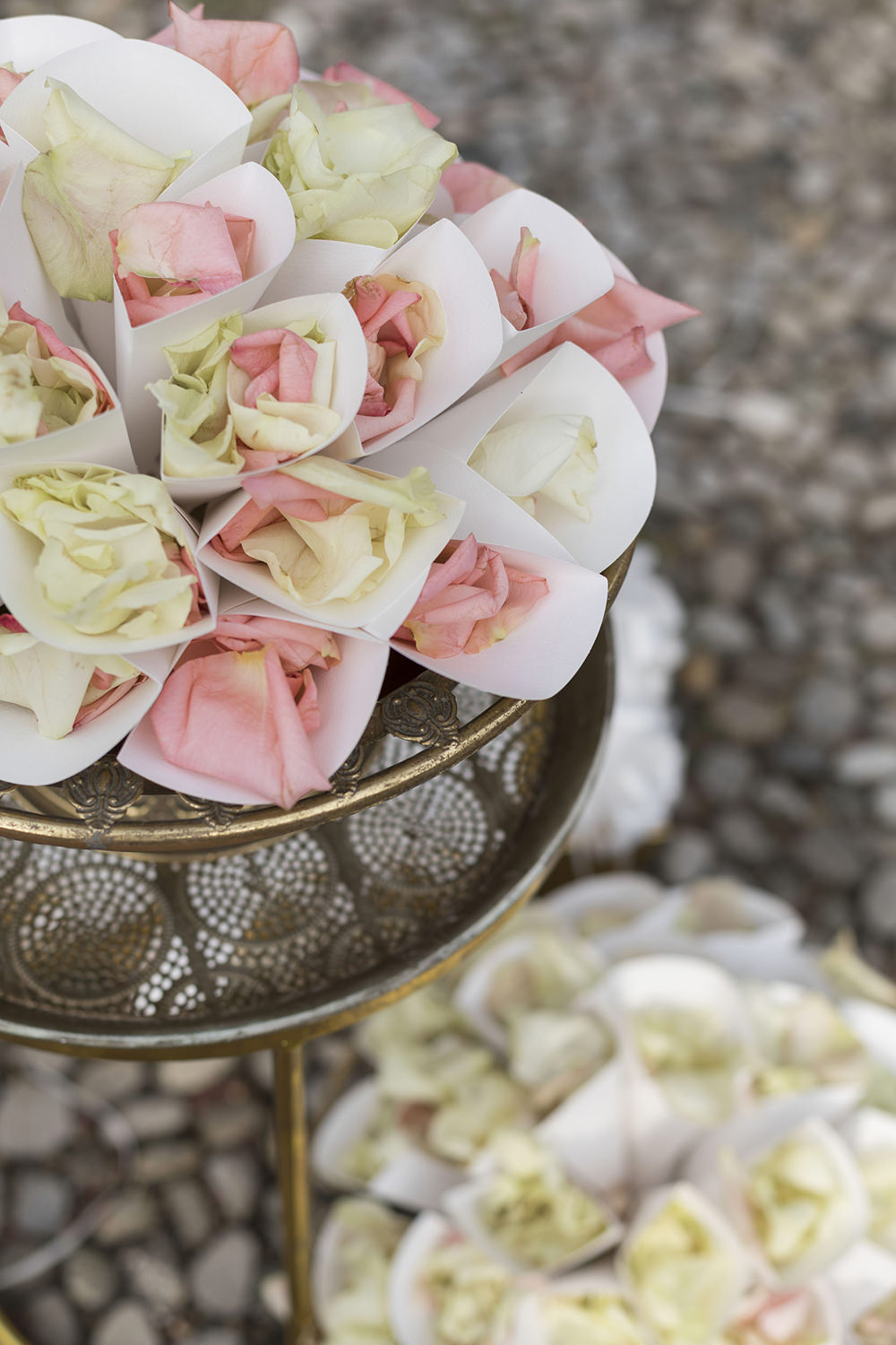 Confetti Cones Villa del Grumello Wedding L’Ordine della Giarrettiera