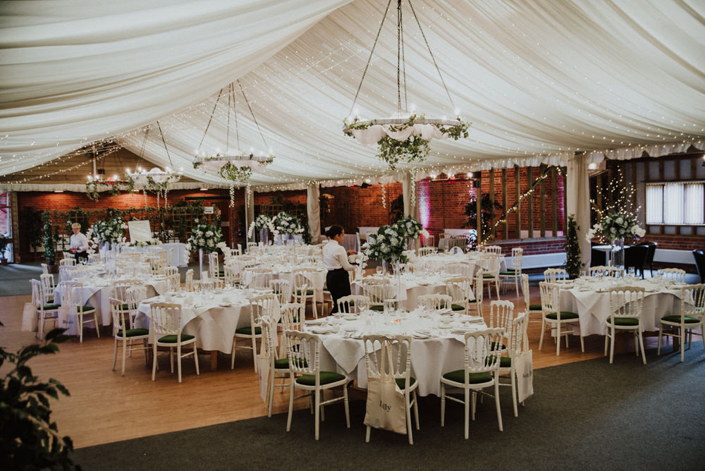 Marquee Reception Decor Wantisden Valley Wedding Beth Beresford Photography