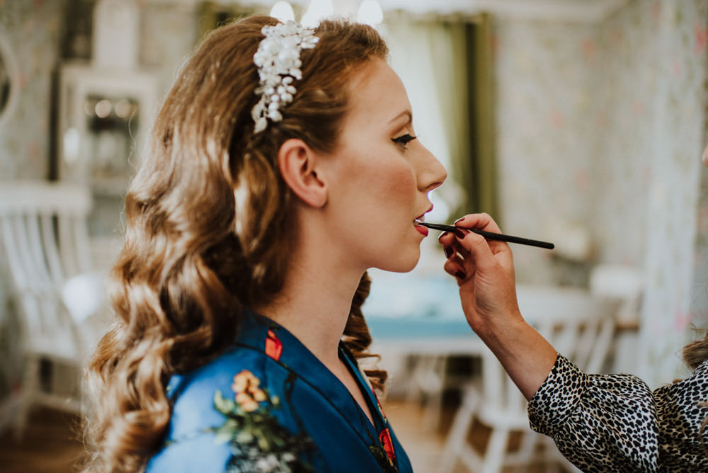 Bride Bridal Hair Comb Wantisden Valley Wedding Beth Beresford Photography