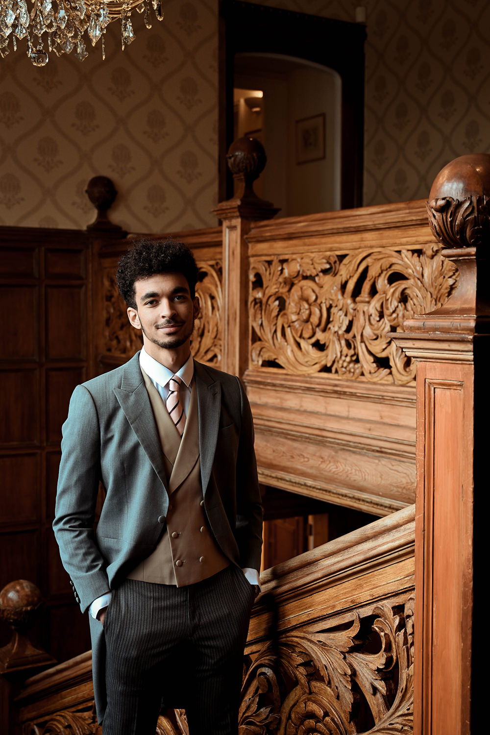 Groom Suit Traditional Morning Tails Warren House Wedding Emily Montay