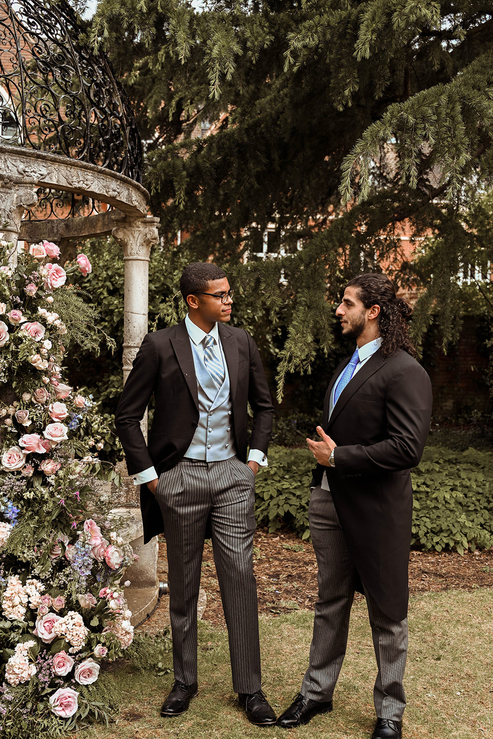 Groom Suit Traditional Morning Tails Groomsmen Warren House Wedding Emily Montay