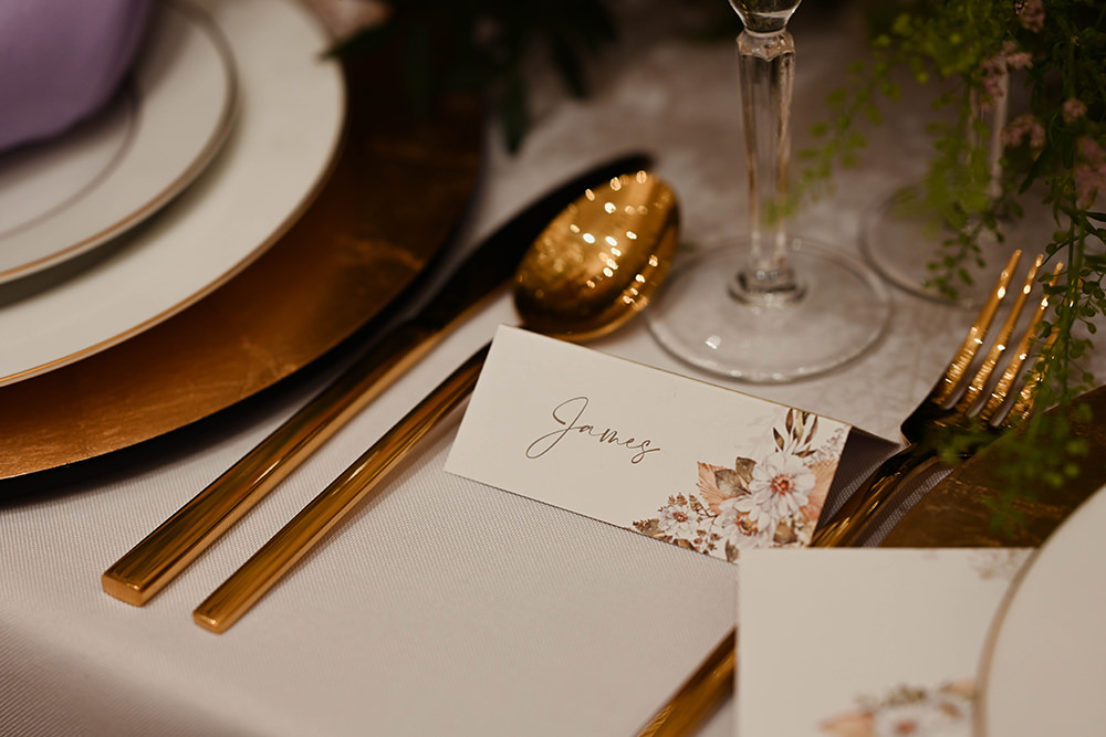 Place Name Card Warren House Wedding Emily Montay