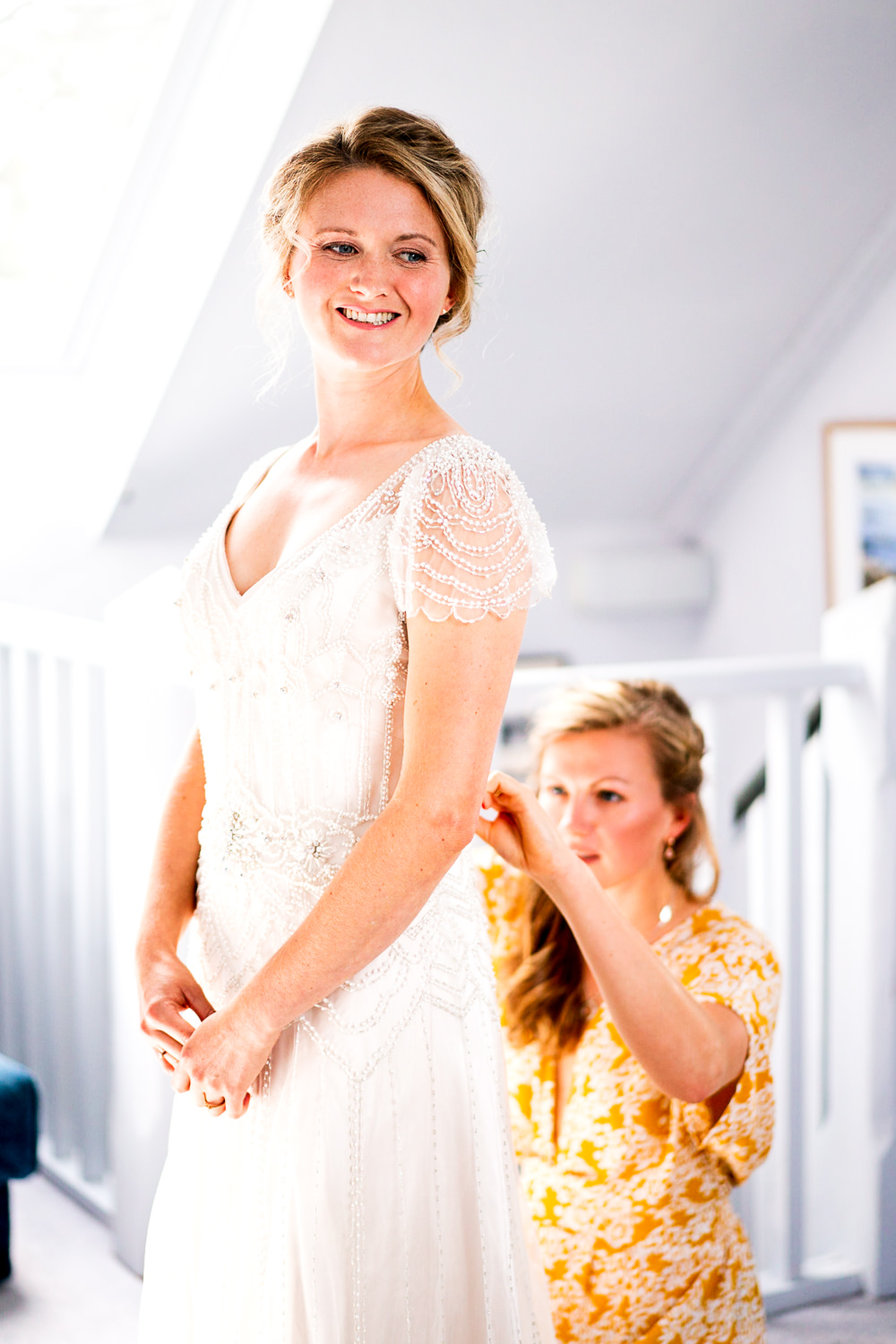 Dress Gown Bride Bridal Beaded Cap Sleeves Wedding Cornwall Lee Maxwell