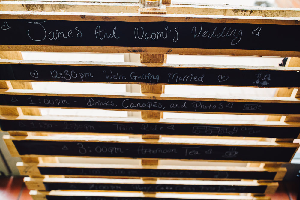Wooden Pallet Sign Signage Wet Wedding JSCoates Wedding Photographer