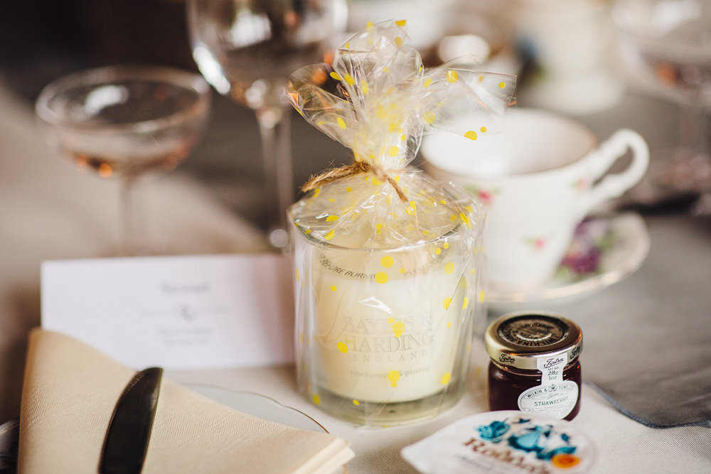 Jam Favours Candle Wet Wedding JSCoates Wedding Photographer