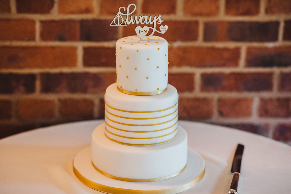 Harry Potter Cake Always Topper Wet Wedding JSCoates Wedding Photographer
