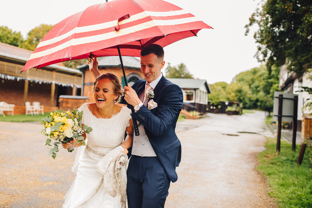 Wet Wedding JSCoates Wedding Photographer Umbrella