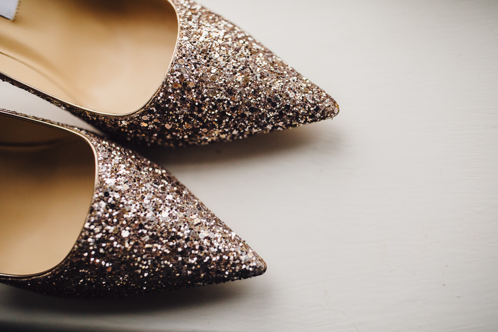 Glitter Shoes Wet Wedding JSCoates Wedding Photographer