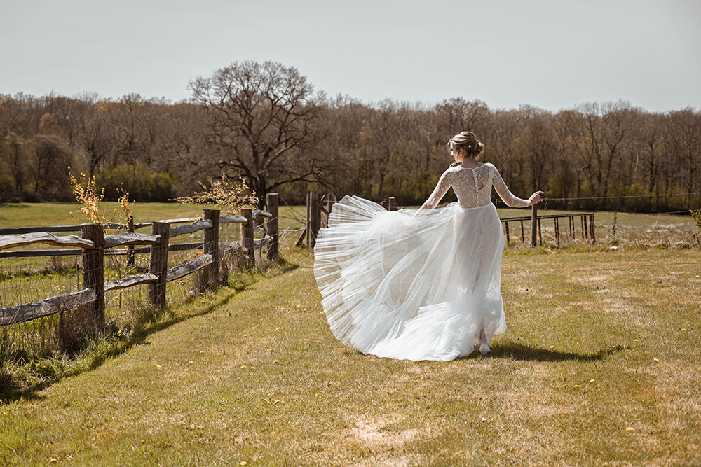 Dress Gown Bride Bridal Skirt Wooden Wedding Ideas Emily Montay