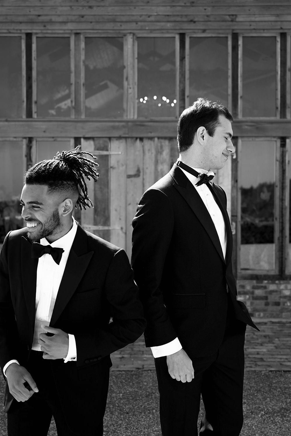 Groom Groomsmen Suit Bow Tie Tux Wooden Wedding Ideas Emily Montay