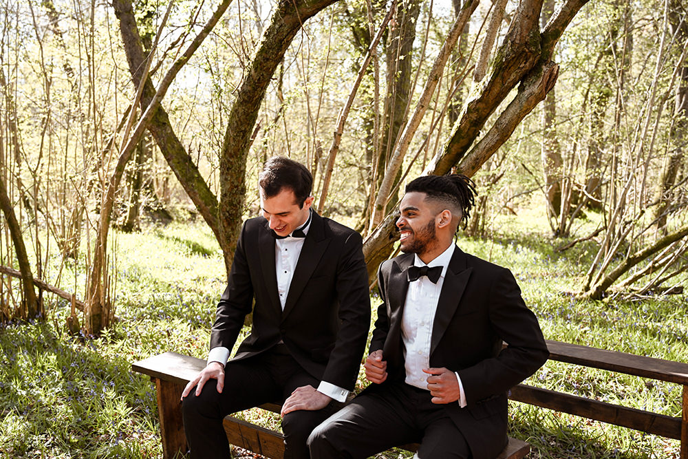 Groom Groomsmen Suit Bow Tie Tux Wooden Wedding Ideas Emily Montay