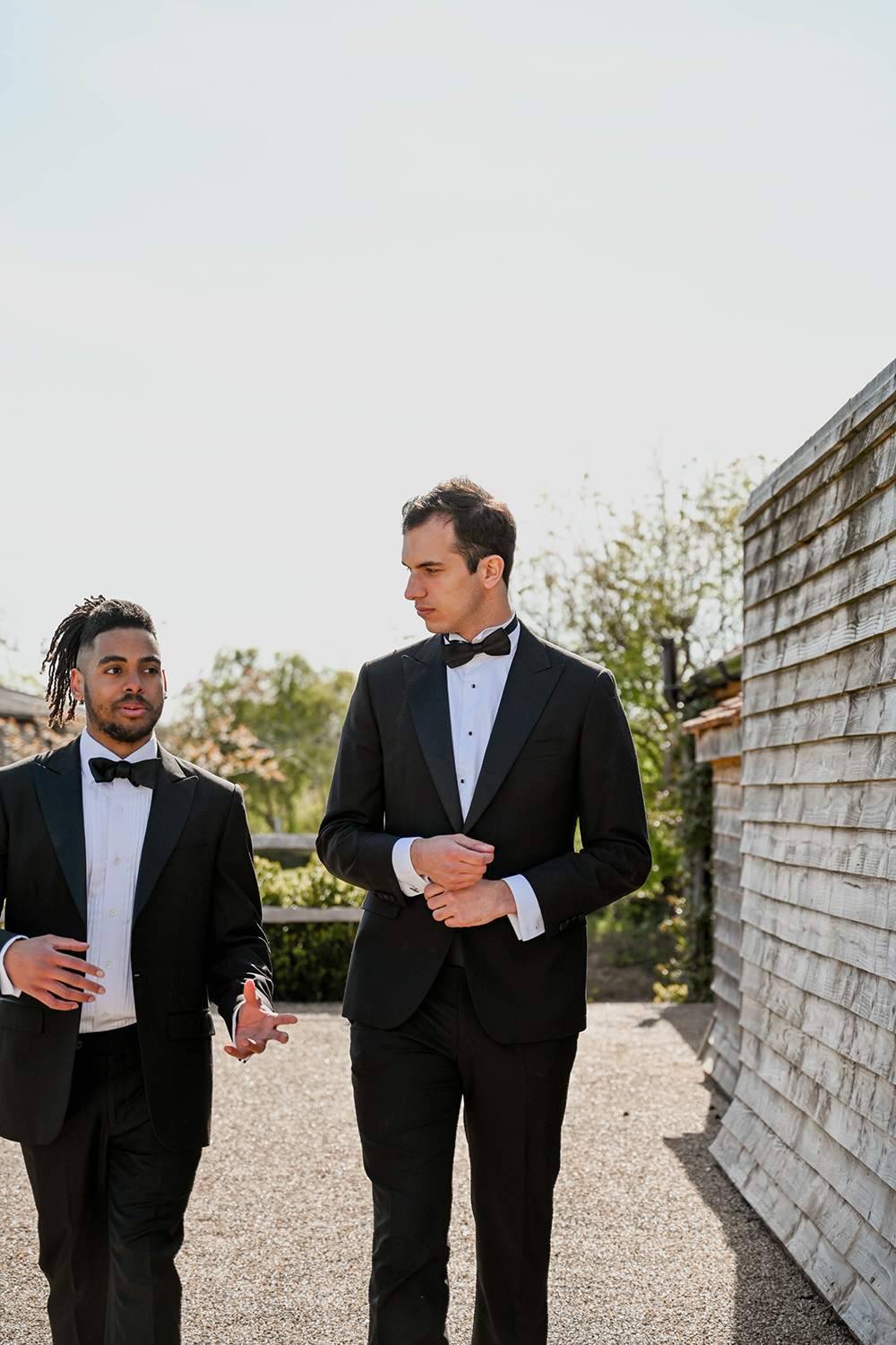 Groom Groomsmen Suit Bow Tie Tux Wooden Wedding Ideas Emily Montay