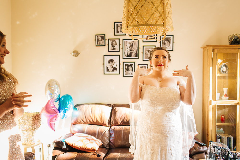 Dress Gown Bride Bridal Lace 1331 York Wedding Paul Joseph Photography