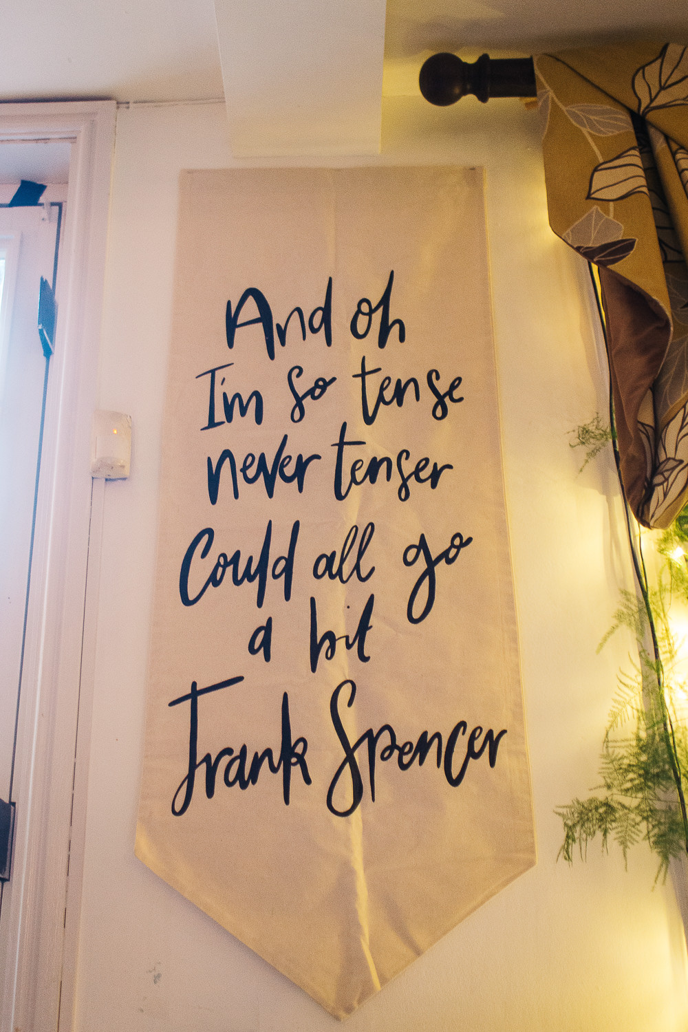 Fabric Banner Sign Love Quote 1331 York Wedding Paul Joseph Photography