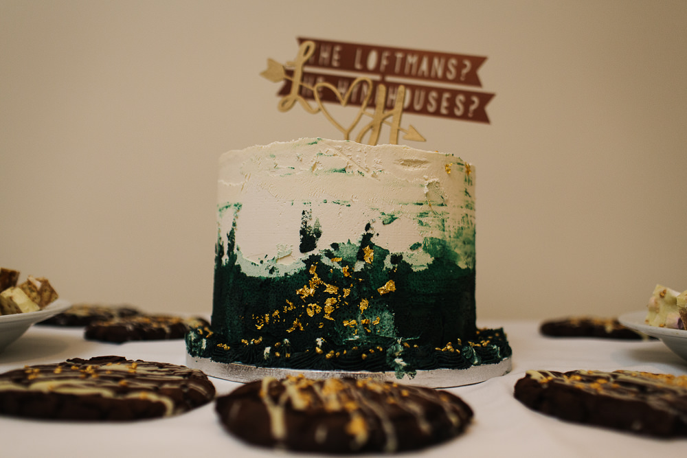 Green Gold Cake Topper 1331 York Wedding Paul Joseph Photography