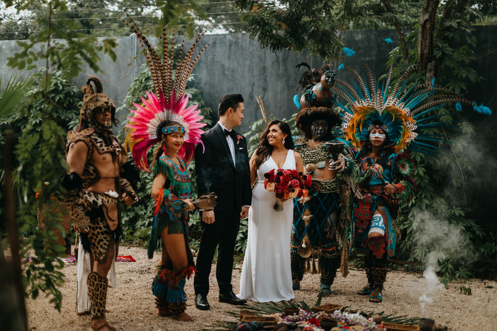 Mayan Ceremony 16 Tulum Wedding Romad Photography