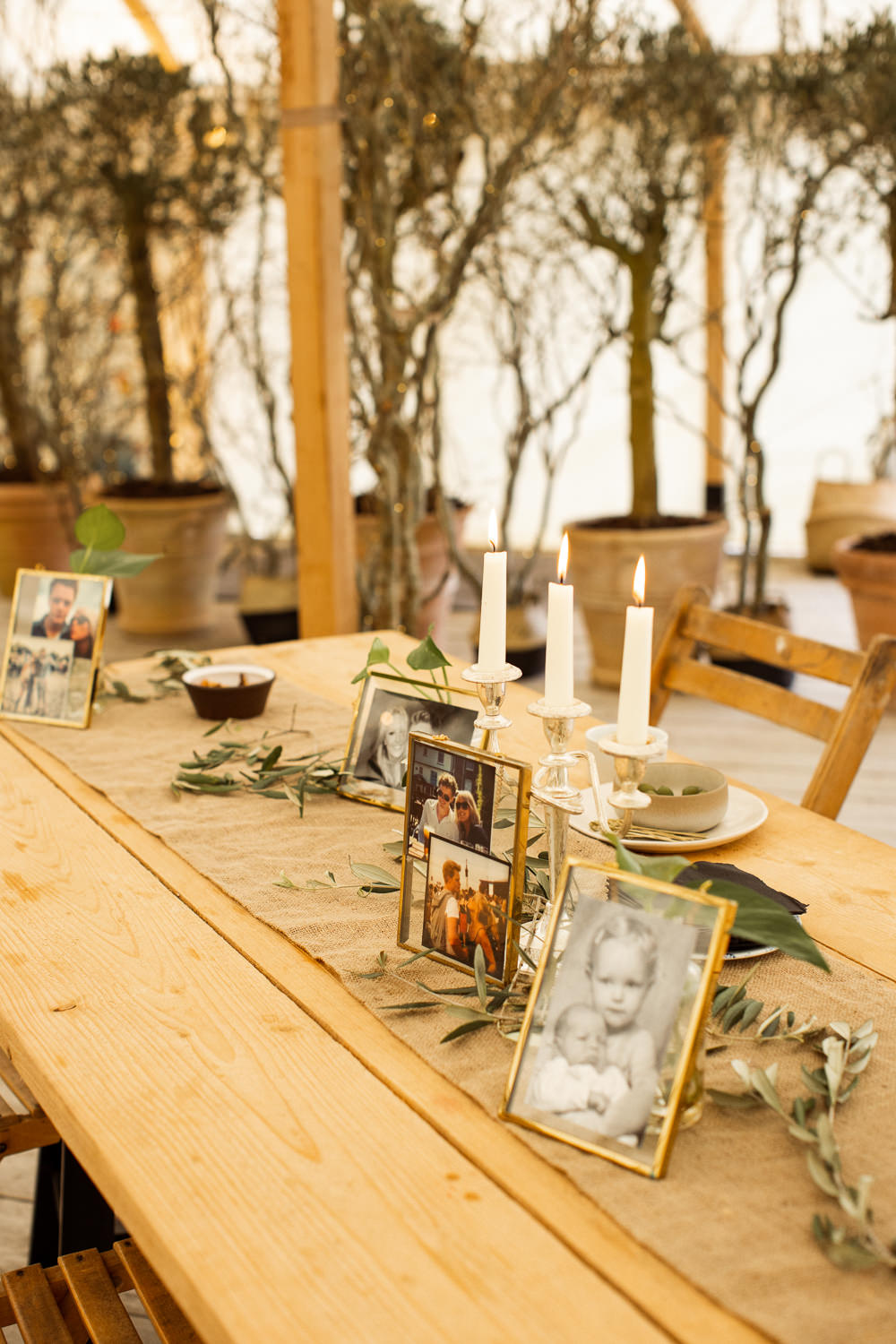 Table Decor Greenery Candles Scandi Sheepskin Chairs Beacon Wedding Lottie Topping Photography