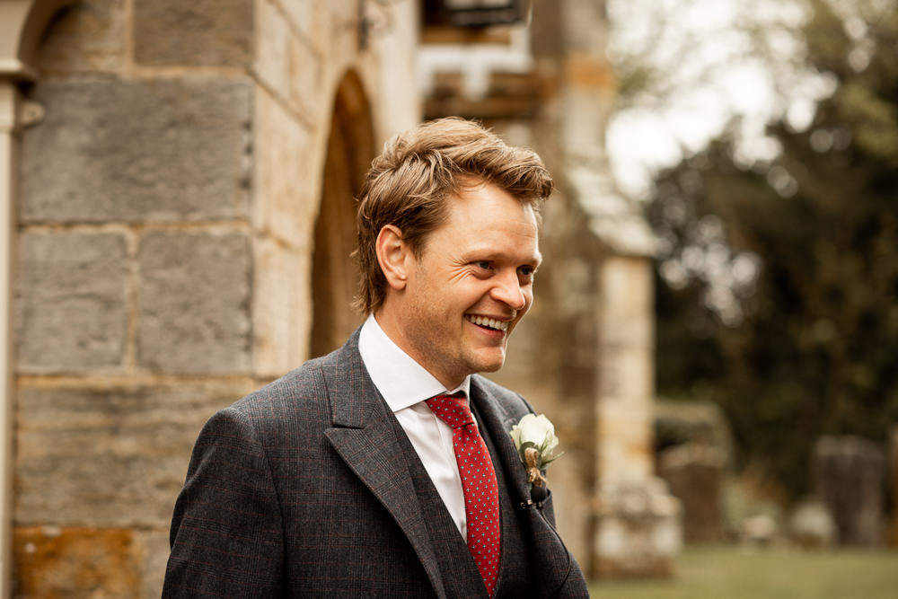 Groom Groomsmen Suit Grey Red Tie Beacon Wedding Lottie Topping Photography